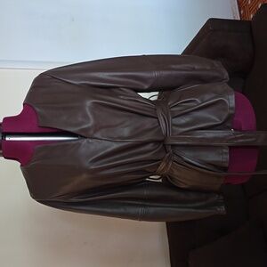 Banana Republic Dark Brown Leather Shirt